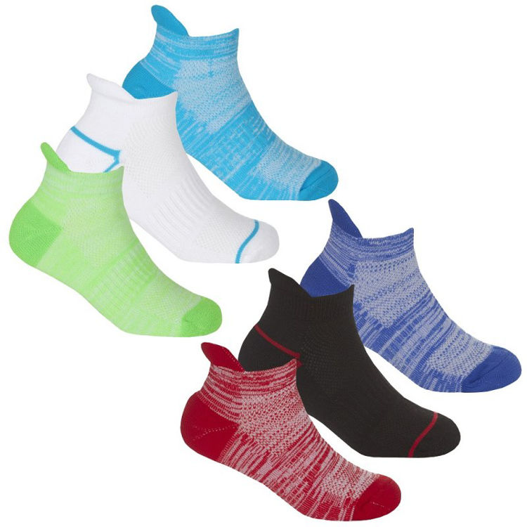 Picture of 42B768:  UNISEX 3 PACK/PAIR SPORT TRAINER LINER SOCKS